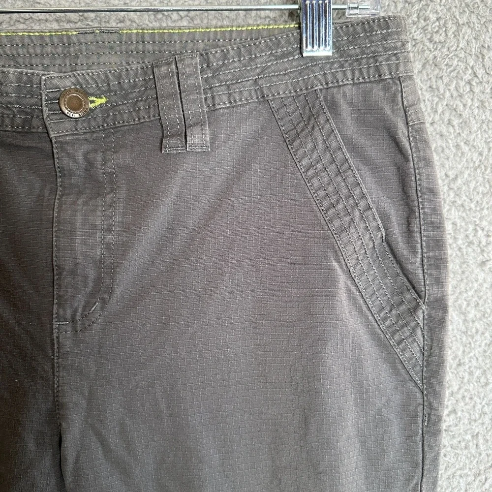Orvis Pants Womens Size‎ 8 Gray Roll Tab Cuff Outdoor Gorpcore Ripstop Hiking